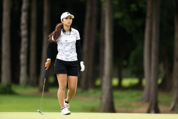 Erika Kikuchi of Japan is seen on the 8th green during the final round of the Earth Mondamin Cup at Camellia Hills Country Club on June 27, 2021 in...