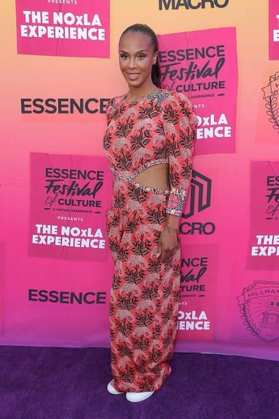 Laila Odom attends the ESSENCE/Hillman Grad/Macro NOxLA Experience Watch Party Soiree in honor of the first weekend of the virtual 2021 ESSENCE...