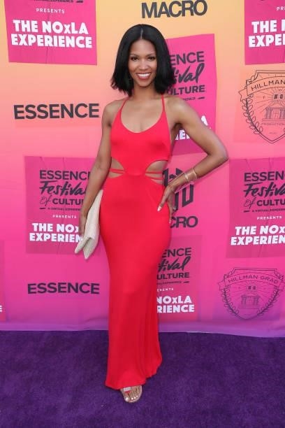 Nicole Spruill attends the ESSENCE/Hillman Grad/Macro NOxLA Experience Watch Party Soiree in honor of the first weekend of the virtual 2021 ESSENCE...