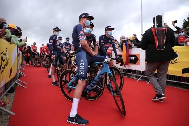 Mathieu Van Der Poel of The Netherlands and Team Alpecin-Fenix at start during the 108th Tour de France 2021, Stage 2 a 183,5km stage from...