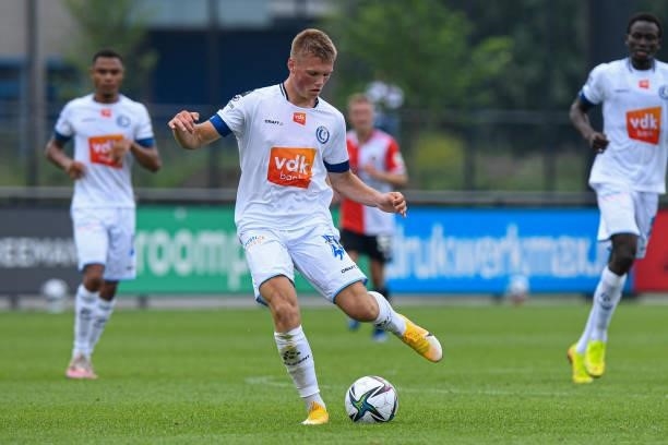 Matheo Parmentier of KAA Gent during the friendly match between Feyenoord and KAA Gent at Varkenoord on June 26, 2021 in Rotterdam, Netherlands