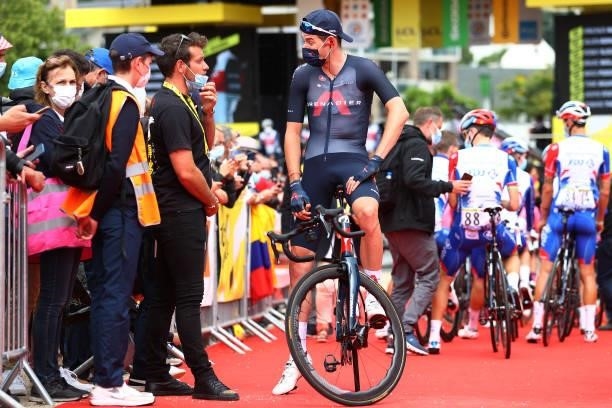Luke Rowe of The United Kingdom and Team INEOS Grenadiers at start during the 108th Tour de France 2021, Stage 2 a 183,5km stage from Perros-Guirec...