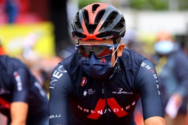 Richard Carapaz of Ecuador and Team INEOS Grenadiers at start during the 108th Tour de France 2021, Stage 2 a 183,5km stage from Perros-Guirec to...