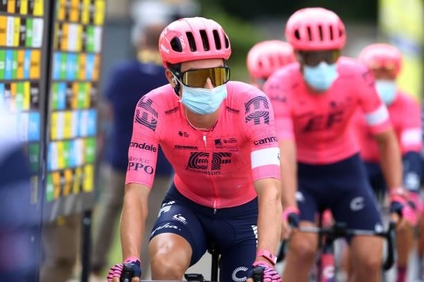 Neilson Powless of The United States and Team EF Education - Nippo at start during the 108th Tour de France 2021, Stage 2 a 183,5km stage from...