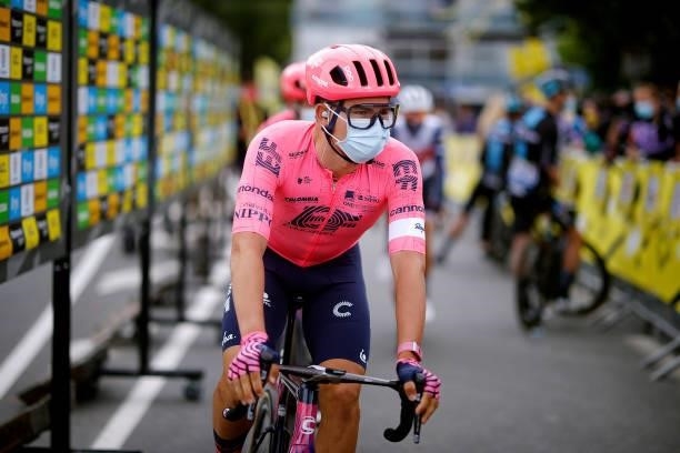 Stefan Bissegger of Switzerland and Team EF Education - Nippo at start during the 108th Tour de France 2021, Stage 2 a 183,5km stage from...
