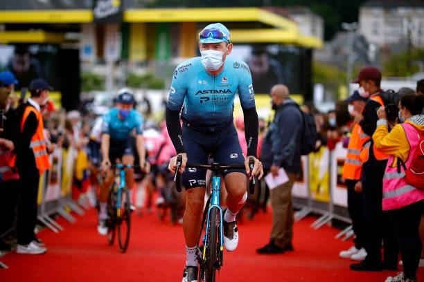 Dmitriy Gruzdev of Kazakhstan and Team Astana - Premier Tech at start during the 108th Tour de France 2021, Stage 2 a 183,5km stage from...
