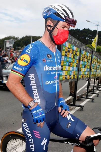 Mark Cavendish of The United Kingdom and Team Deceuninck - Quick-Step at start during the 108th Tour de France 2021, Stage 2 a 183,5km stage from...