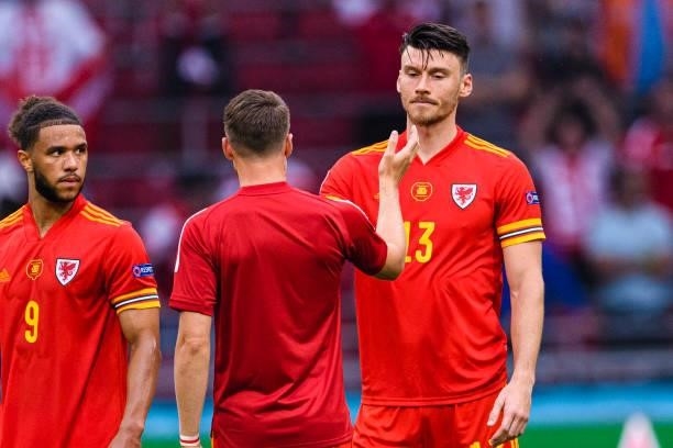 Kieffer Moore of Wales was crushed after been defeated by Denmark during the UEFA Euro 2020 Championship Round of 16 match between Wales and Denmark...