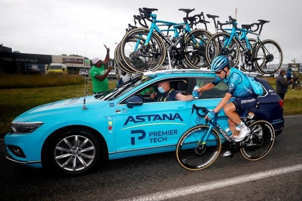 Ion Izagirre of Spain and Team Astana - Premier Tech during the 108th Tour de France 2021, Stage 2 a 183,5km stage from Perros-Guirec to...