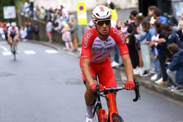 Anthony Perez of France and Team Cofidis in the Breakaway during the 108th Tour de France 2021, Stage 2 a 183,5km stage from Perros-Guirec to...