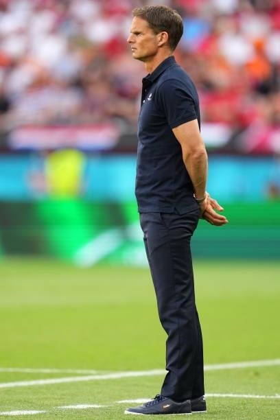 Frank de Boer, Head Coach of Netherlands looks on during the UEFA Euro 2020 Championship Round of 16 match between Netherlands and Czech Republic at...