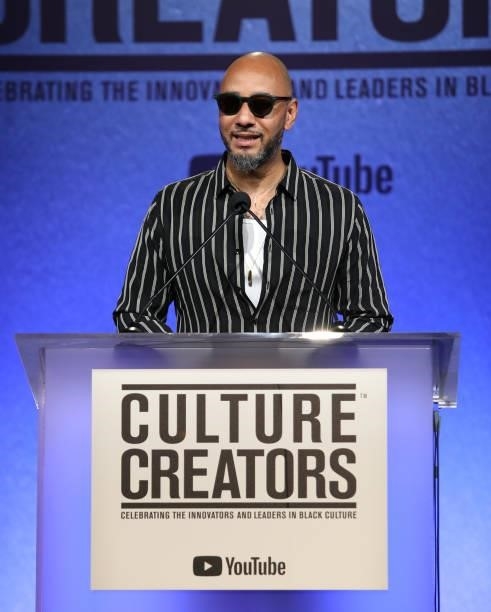 Swizz Beatz accepts the Icon Award at the Culture Creators Innovators & Leaders Awards at The Beverly Hilton on June 26, 2021 in Beverly Hills,...