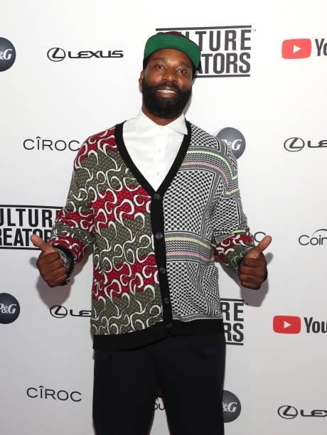 Baron Davis, recipient of the 2021 Culture Creators Business Award attends the Culture Creators Innovators & Leaders Awards at The Beverly Hilton on...