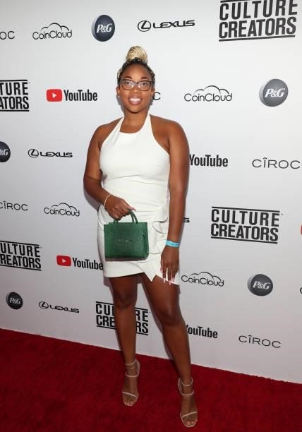 Brittney Lewis attends the Culture Creators Innovators & Leaders Awards at The Beverly Hilton on June 26, 2021 in Beverly Hills, California.