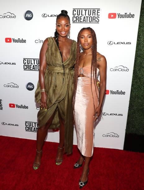 Tai Beauchamp and Zerina Akers attend the Culture Creators Innovators & Leaders Awards at The Beverly Hilton on June 26, 2021 in Beverly Hills,...