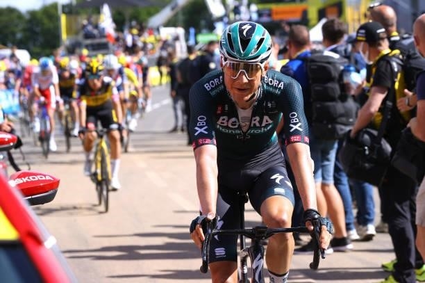 Wilco Kelderman of The Netherlands and Team BORA - Hansgrohe at arrival during the 108th Tour de France 2021, Stage 2 a 183,5km stage from...