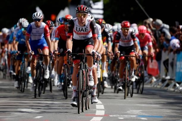 Brandon Mcnulty of The United States and UAE-Team Emirates during the 108th Tour de France 2021, Stage 2 a 183,5km stage from Perros-Guirec to...