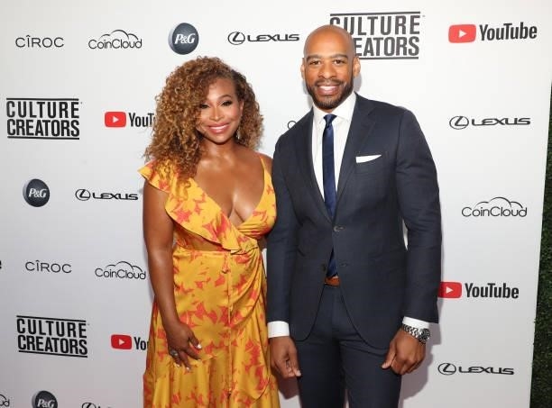 Hosts Tanika Ray and Demarco Morgan attend the Culture Creators Innovators & Leaders Awards at The Beverly Hilton on June 26, 2021 in Beverly Hills,...