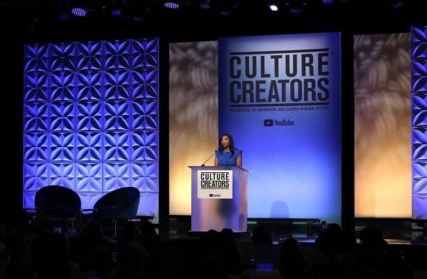 Joi Brown, Founder of Culture Creators/ SVP of Marketing and Brand Partnerships at Atlantic Records speaks at the Culture Creators Innovators &...