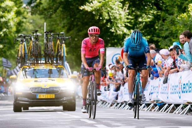 Magnus Cort of Denmark and Team EF Education - Nippo during the 108th Tour de France 2021, Stage 2 a 183,5km stage from Perros-Guirec to...