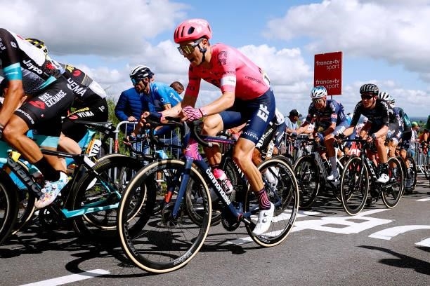 Neilson Powless of The United States and Team EF Education - Nippo during the 108th Tour de France 2021, Stage 2 a 183,5km stage from Perros-Guirec...