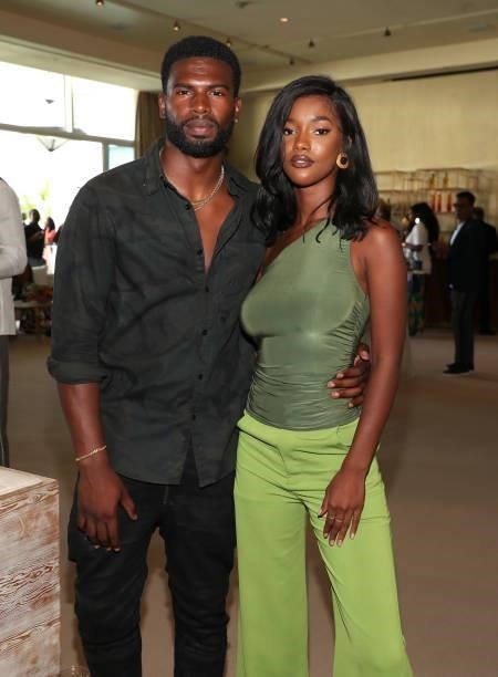 Broderick Hunter and Mariama Diallo attend the Culture Creators Innovators & Leaders Awards at The Beverly Hilton on June 26, 2021 in Beverly Hills,...