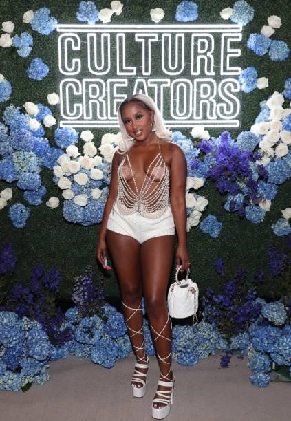 Yung Baby Tate attends the Culture Creators Innovators & Leaders Awards at The Beverly Hilton on June 26, 2021 in Beverly Hills, California.