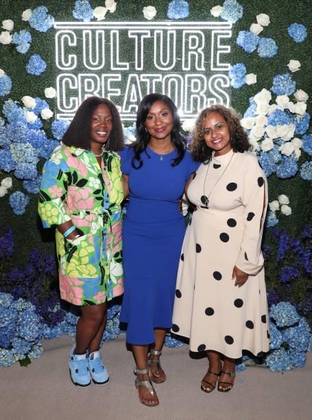 Phylicia Fant, Joi Brown and Shanti Das attend attend the Culture Creators Innovators & Leaders Awards at The Beverly Hilton on June 26, 2021 in...