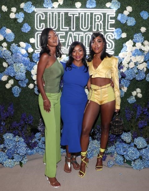 Mariama Diallo, Joi Brown and Sevyn Streeter attend the Culture Creators Innovators & Leaders Awards at The Beverly Hilton on June 26, 2021 in...