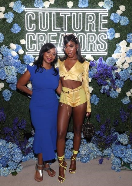Joi Brown and Sevyn Streeter attend the Culture Creators Innovators & Leaders Awards at The Beverly Hilton on June 26, 2021 in Beverly Hills,...