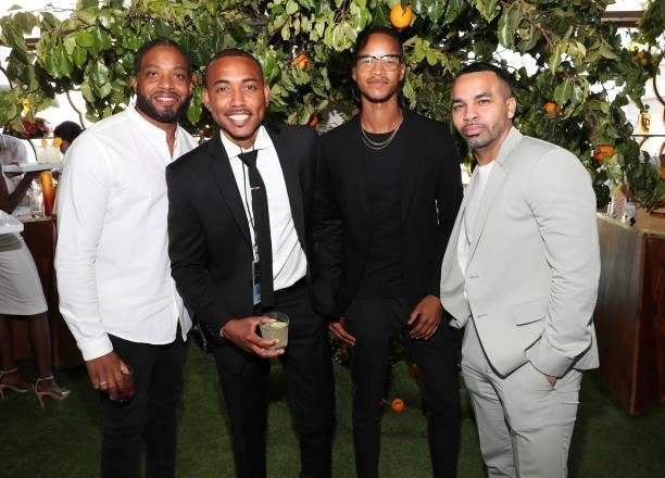 Quinntin St. Laurent, Andre Watson, Antonio Hairston, Mic Manuel attend the Culture Creators Innovators & Leaders Awards at The Beverly Hilton on...