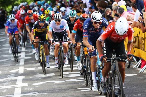 Mathieu Van Der Poel of The Netherlands and Team Alpecin-Fenix during the 108th Tour de France 2021, Stage 2 a 183,5km stage from Perros-Guirec to...