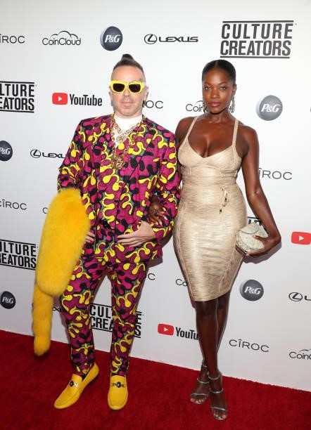 Legendary Damon and Brianna Michelle attend the Culture Creators Innovators & Leaders Awards at The Beverly Hilton on June 26, 2021 in Beverly Hills,...