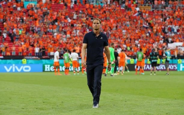 Frank de Boer, Head Coach of Netherlands looks dejected after the UEFA Euro 2020 Championship Round of 16 match between Netherlands and Czech...