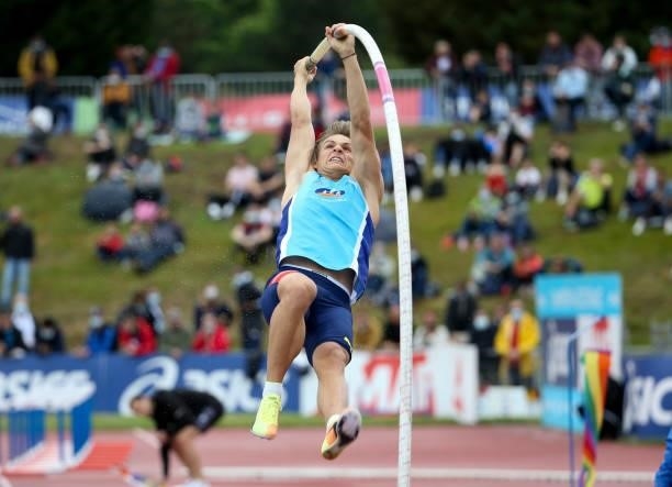 Thibaut Collet during day 3 of the 2021 French Athletics Championships at Stade Josette et Roger Mikulak on June 27, 2021 in Angers, France.