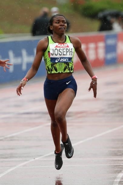 Gemima Joseph during day 3 of the 2021 French Athletics Championships at Stade Josette et Roger Mikulak on June 27, 2021 in Angers, France.