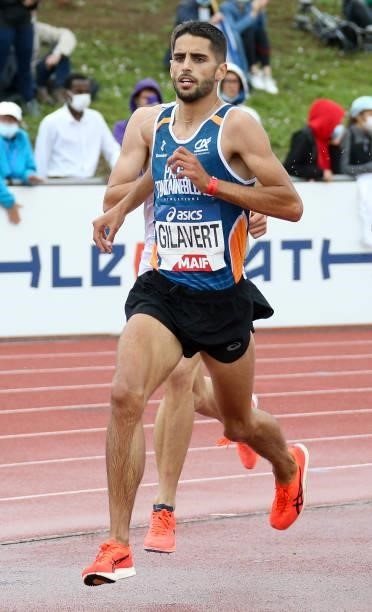 Louis Gilavert during day 3 of the 2021 French Athletics Championships at Stade Josette et Roger Mikulak on June 27, 2021 in Angers, France.