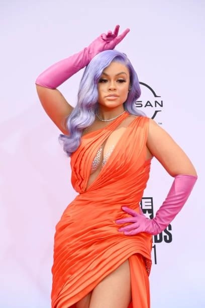 Latto attends the BET Awards 2021 at Microsoft Theater on June 27, 2021 in Los Angeles, California.