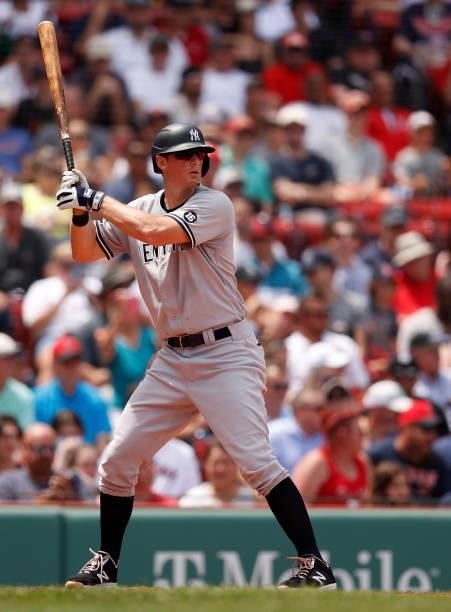 LeMahieu of the New York Yankees at bat against the Boston Red Sox during the third inning at Fenway Park on June 27, 2021 in Boston, Massachusetts.