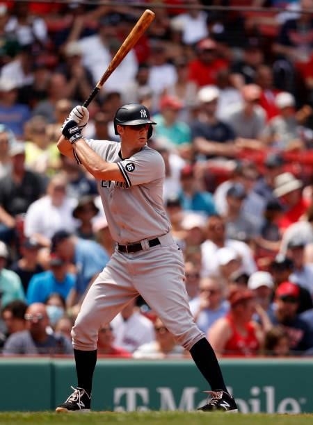 LeMahieu of the New York Yankees at bat against the Boston Red Sox during the third inning at Fenway Park on June 27, 2021 in Boston, Massachusetts.