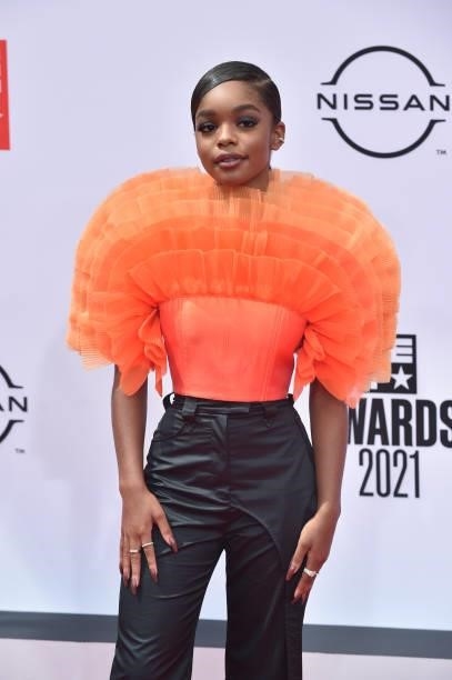 Actress / Producer Marsai Martin attends the 2021 BET Awards at the Microsoft Theater on June 27, 2021 in Los Angeles, California.