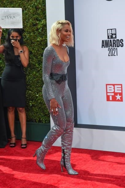 Recording artist Ciara attends the 2021 BET Awards at the Microsoft Theater on June 27, 2021 in Los Angeles, California.
