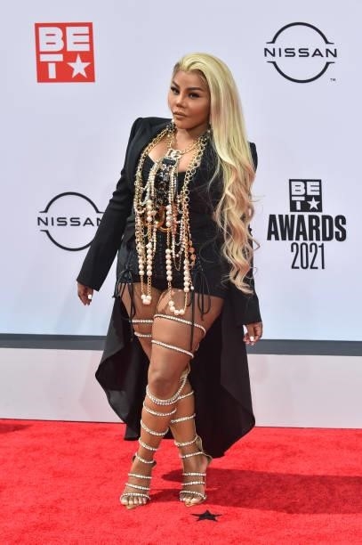 Rapper Lil' Kim attends the 2021 BET Awards at the Microsoft Theater on June 27, 2021 in Los Angeles, California.