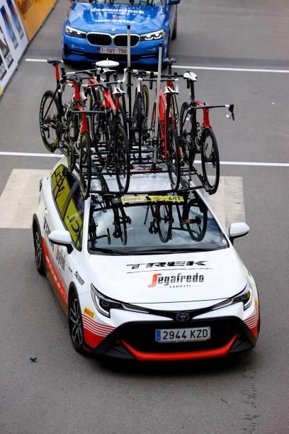 Car of Team Trek - Segafredo at start city during the 108th Tour de France 2021, Stage 3 a 182,9km stage from Lorient to Pontivy / @LeTour / #TDF2021...