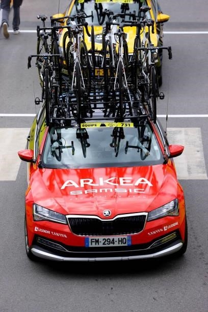 Car of Team Arkéa Samsic at start city during the 108th Tour de France 2021, Stage 3 a 182,9km stage from Lorient to Pontivy / @LeTour / #TDF2021 /...
