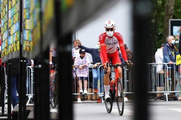 Jesús Herrada of Spain and Team Cofidis at start during the 108th Tour de France 2021, Stage 3 a 182,9km stage from Lorient to Pontivy / @LeTour /...