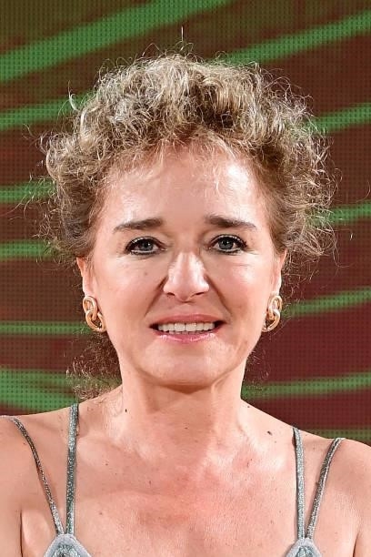 Valeria Golino is seen on stage during the 67th Taormina Film Fest on June 28, 2021 in Taormina, Italy.