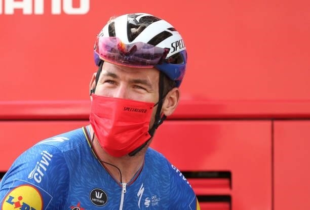 Mark Cavendish of Great Britain and Deceuninck - Quick Step during stage 3 of the 108th Tour de France 2021, Stage 3 of 183 km from Lorient to...