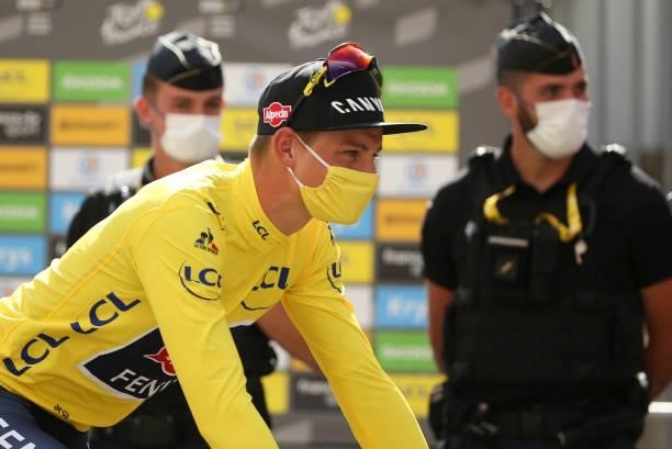 Mathieu Van Der Poel of Netherlands and Alpecin - Fenix during stage 3 of the 108th Tour de France 2021, Stage 3 of 183 km from Lorient to Pontivy /...