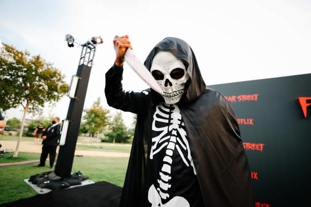 Guest in costume attend the premiere of Netflix's "Fear Street Trilogy